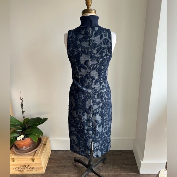 Anthropologie Maeve Navy
Jacquard Turtleneck Sleeveless Midi Sweater
Dress - Picture 4 of 8